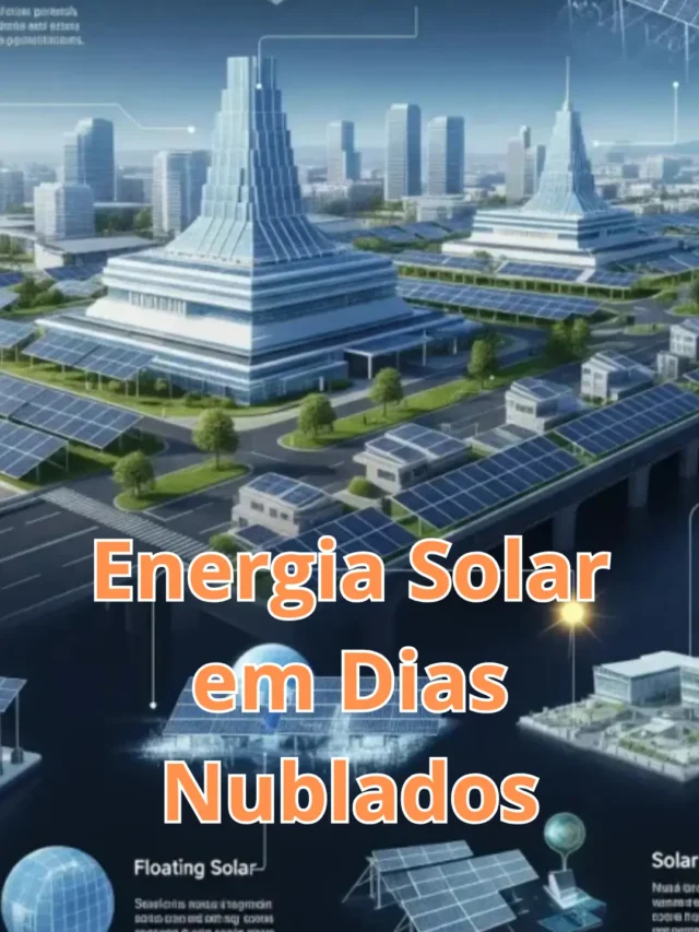 Energia solar em dias nublados story